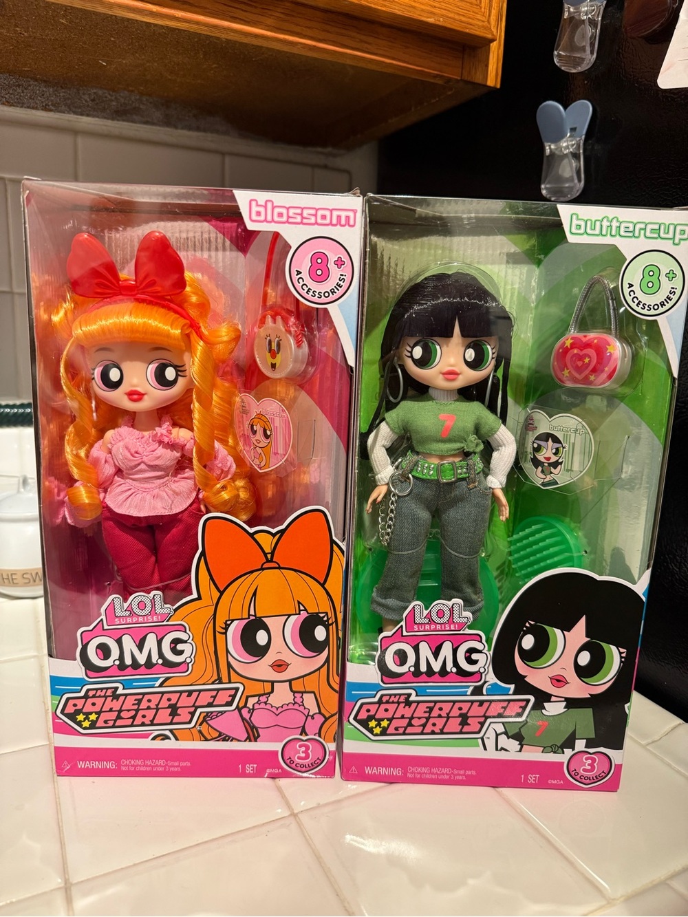 L.O.L. Surprise! OMG Powerpuff Girls Blossom & Buttercup Dolls - Orange & Green